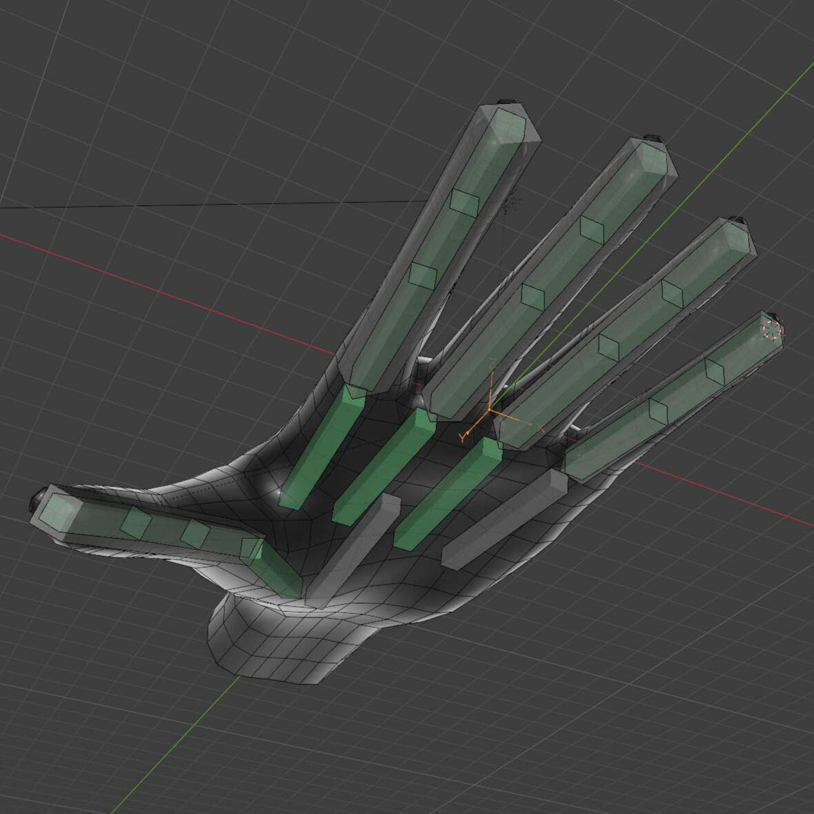 11 - Hand Model and WIP Rig w Controls 11 - Hand Model and WIP Rig w Controls