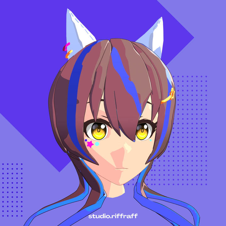 A 3D model of the character 'Daitaku Helios' from Umamusume Pretty Derby